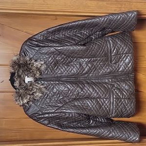 Chicos size 3 Brown Jacket with Collar